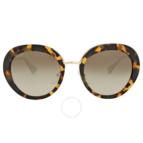 Prada Cinema Round Green Gradient Sunglasses PR